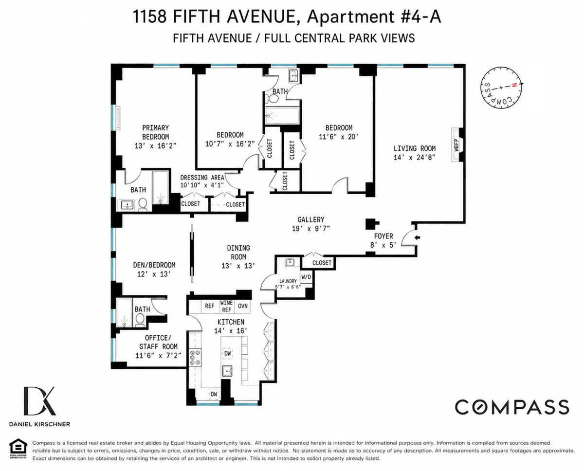 Current floor plan of Residence 4A